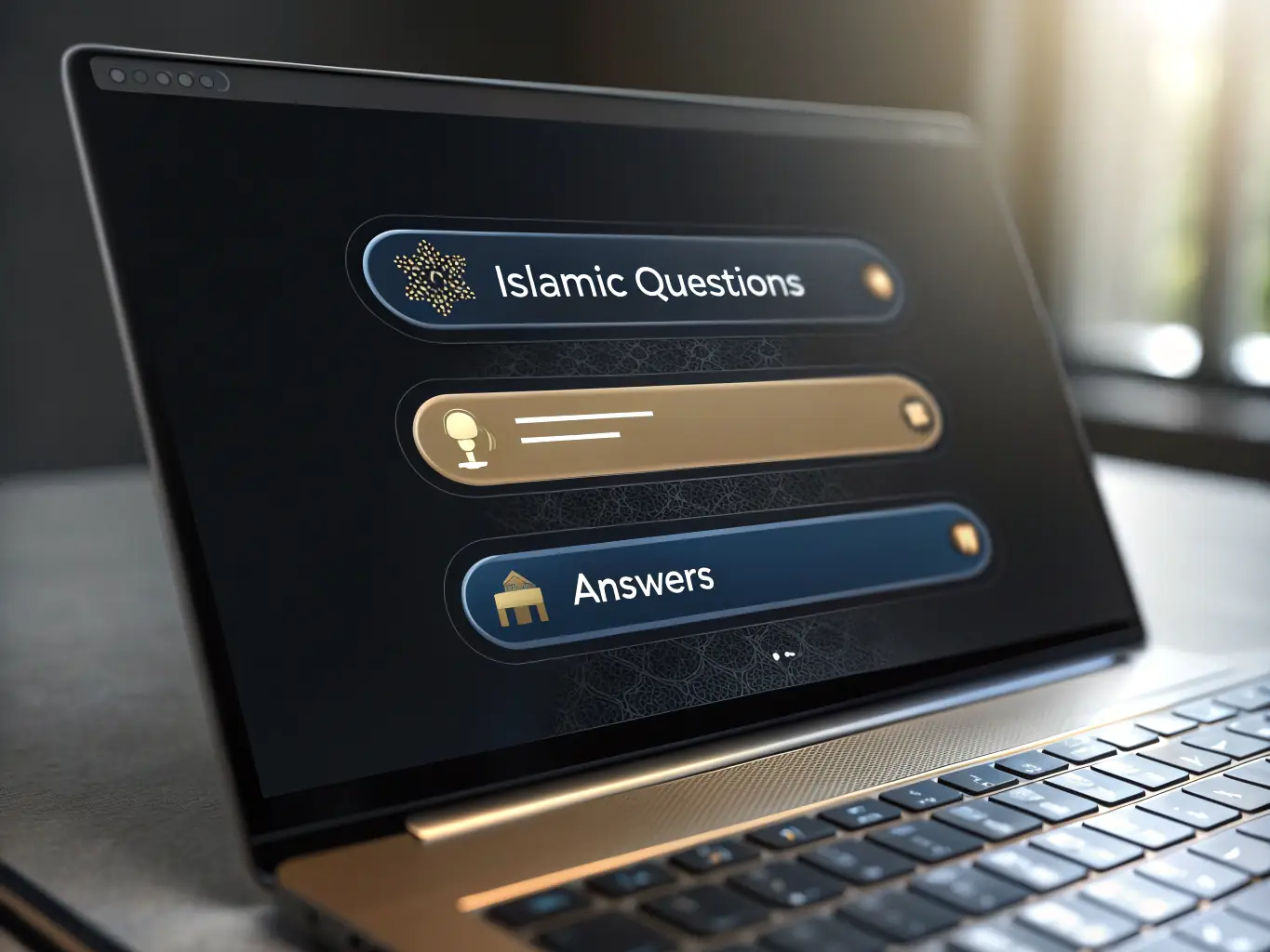 A detailed close-up of the Quran Chat AI interface, highlighting the AI's ability to provide accurate and contextually relevant answers to complex questions about the Quran.